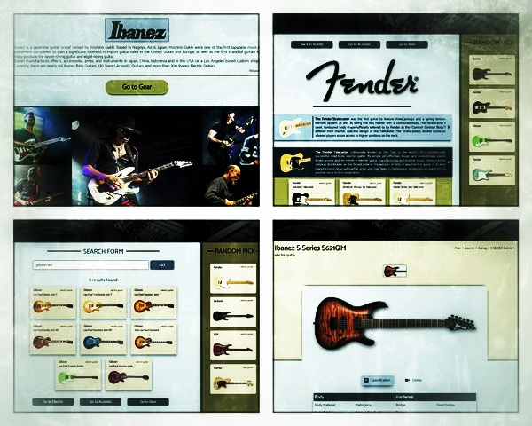 Screenshot of GuitarLurk project